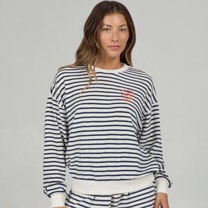 Striped Navy and White Sweater